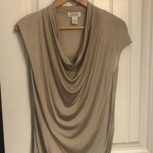 Barneys New York silk cowl neck tank